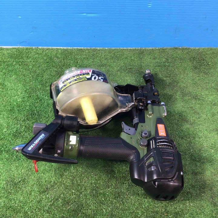 ★マックス(MAX) 高圧エア釘打ち機 HN-50N4(D)_ミリタリーグリーン【岩槻店】