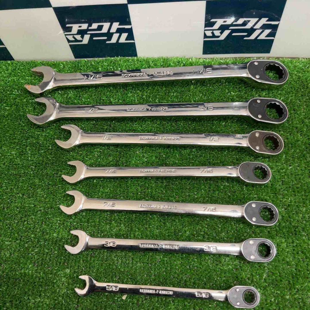 スナップオン(Snap-on) ラチェットコンビレンチ 7本セット SOXRR22A/20/16/14/14/12/10【草加店】