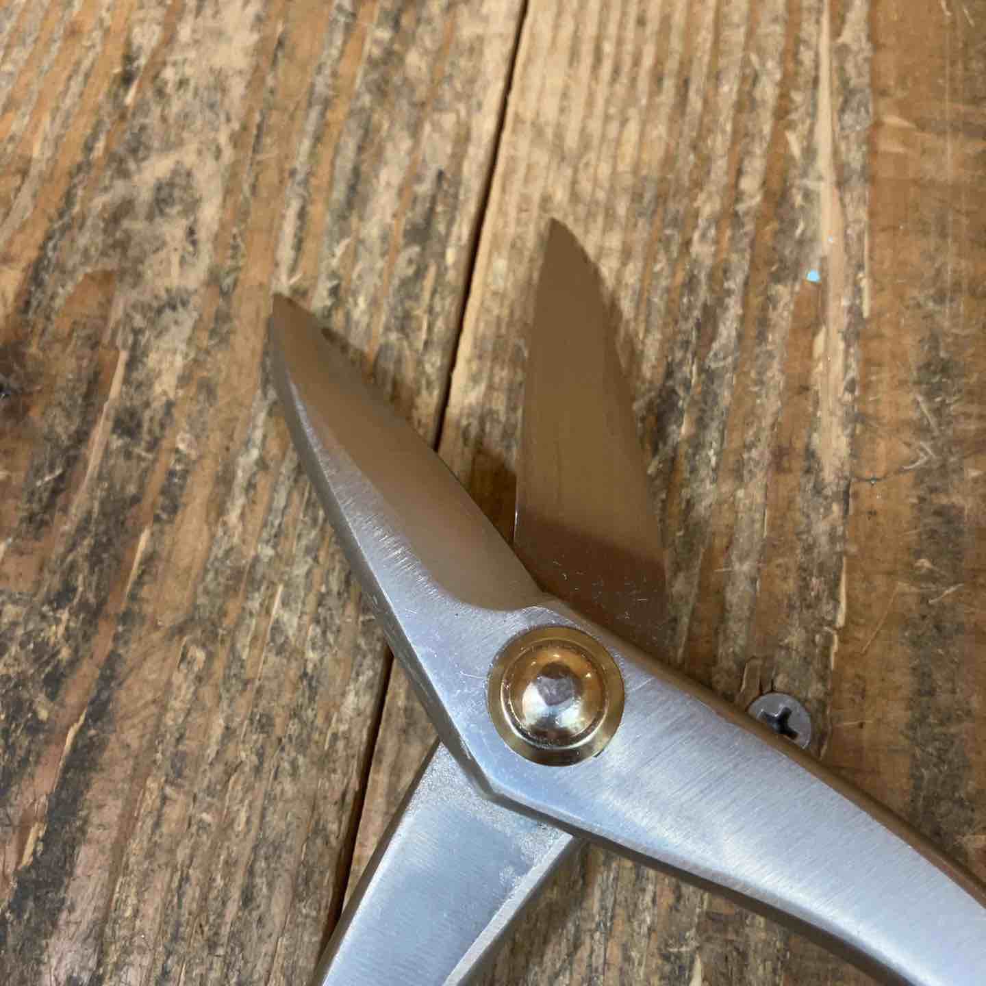 ◇ツボタ ステン用SLD 金切鋏 種光 スーパーハードスリム 柳刃240mm