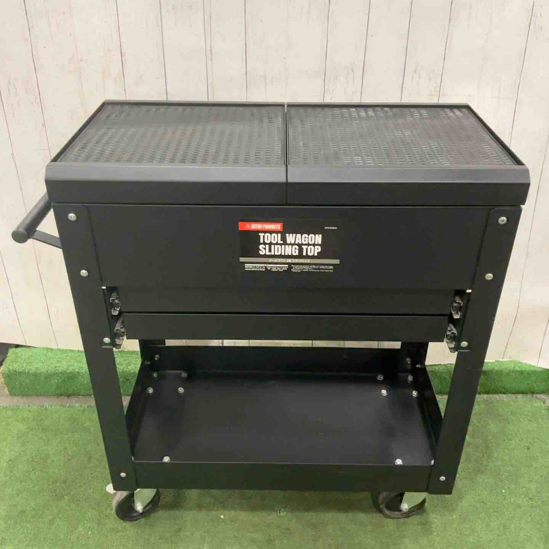 【店頭受取り限定】アストロプロダクツ ツールワゴン 2段 スライドトップ | W780 D370 H840mm スライド天板 ツールカート ツールキャビネット 工具 収納 作業 整備 台車 ガレージ【川口店】