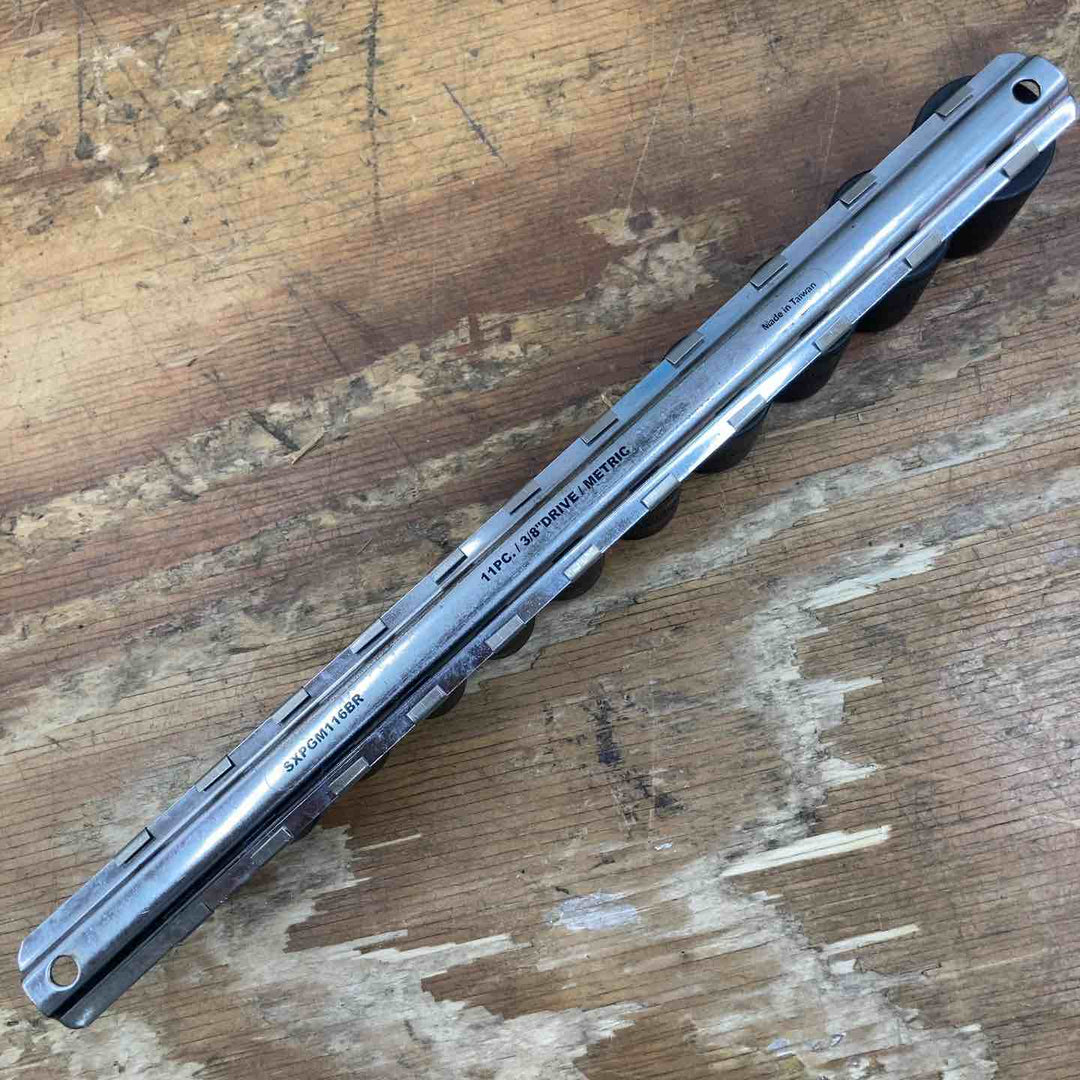 【中古品】▲マックツール(MACTOOLS)  3/8 インパクトソケットセット SXPGM116BR 22~10mm (21, 20欠品) 計11点【柏店】