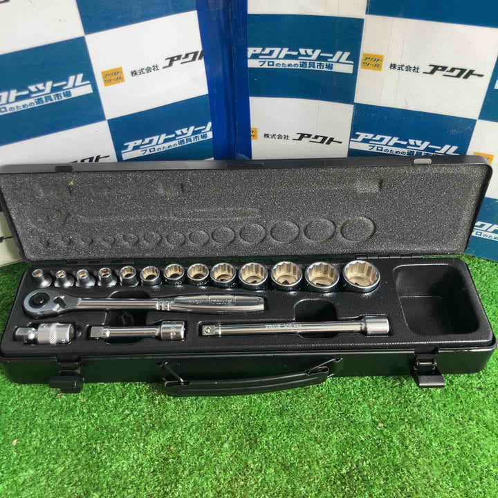 ◇トネ(TONE)  9.5sq ソケットレンチセット 3130MP 18pcs.【草加店】