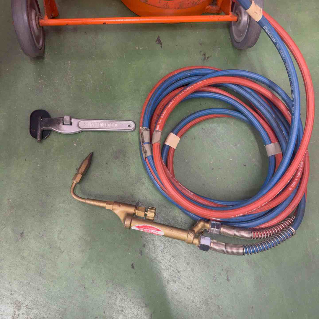 【ガスボンベなし・中古・店頭受取り限定】 カミマル アセチレン溶断器 KSパンダ 【桶川店】