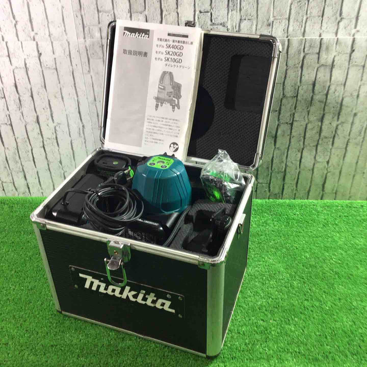 ★マキタ(makita) 10.8Vグリーンレーザー墨出し器 SK20GD 10.8V 動作確認済【川口店】