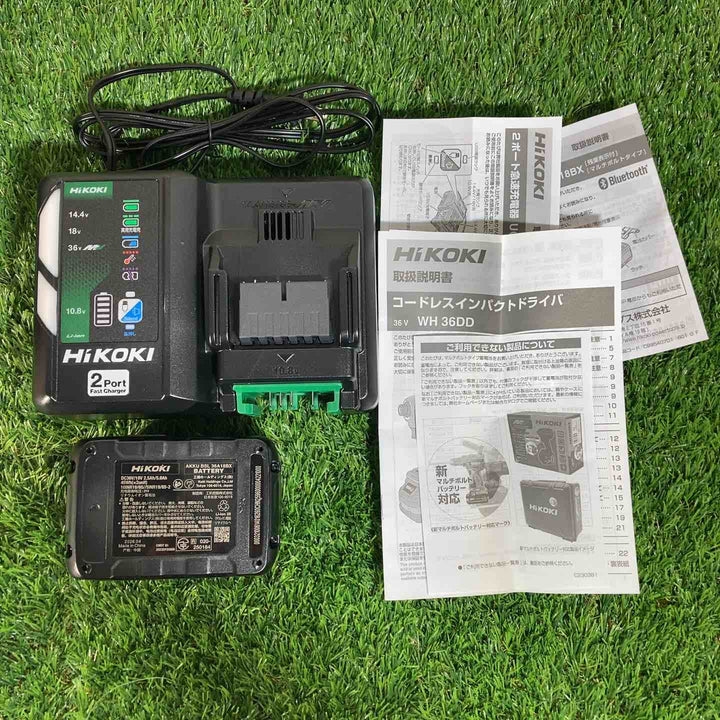 ハイコーキ(HIKOKI ※旧:日立工機) コードレスインパクトドライバ ストロングブラック WH36DD(XHBSZ) ｶﾗｰﾌﾟﾚｰﾄ欠品【戸田店】