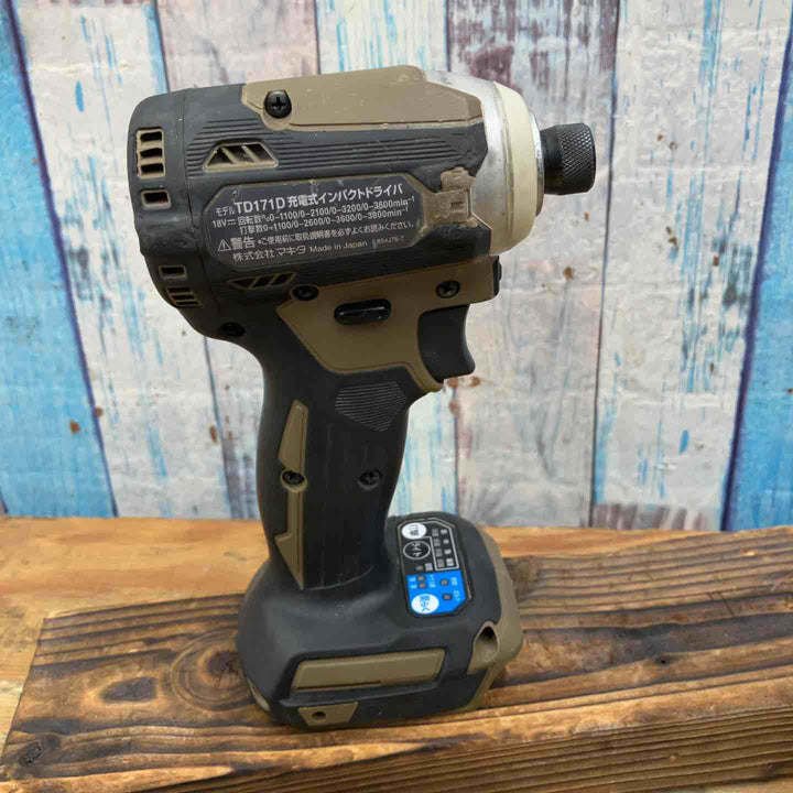 【中古品】★マキタ(makita) コードレスインパクトドライバー TD171DZAB 18V 本体のみ【柏店】