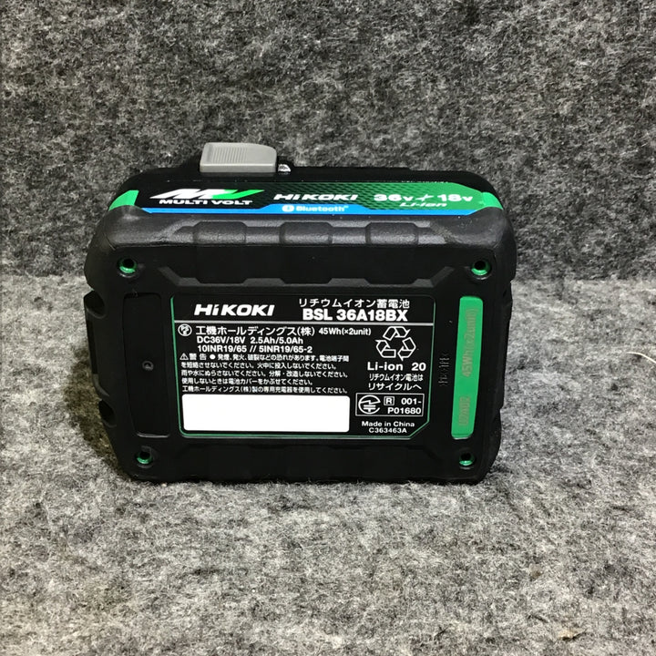 【未使用・第二世代】 ハイコーキ HiKOKI マルチボルト BSL36A18BX 36V/2.5Ah 【桶川店】