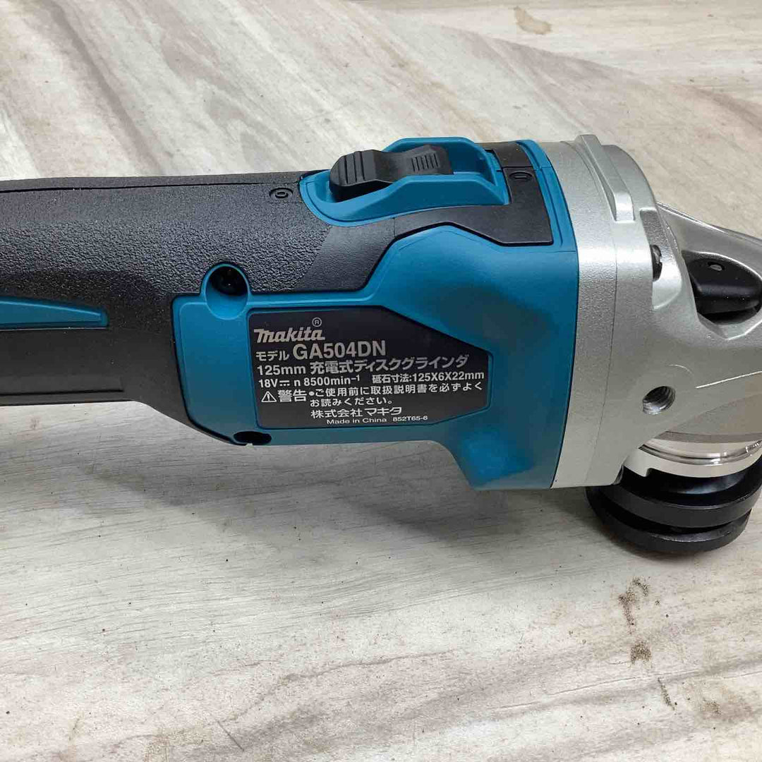 ☆マキタ(makita) 125mmコードレスディスクグラインダ GA504DZN (GA504DN)【越谷店】