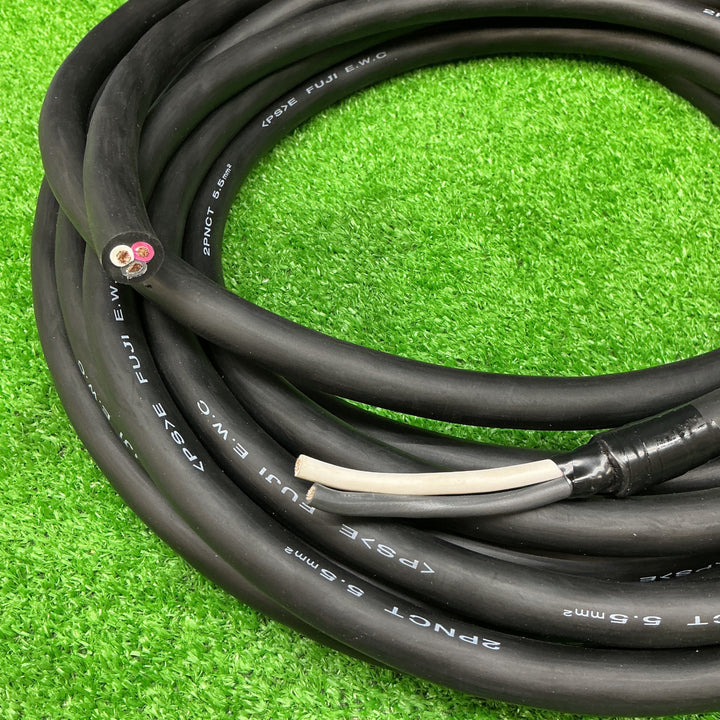 富士電線  2種EPゴム絶縁クロロプレンゴムキャブタイヤケーブル 5.5m㎡ 3心  2PNCT5.5SQ×3C 重さ：約3.9kg【電材館越谷店】