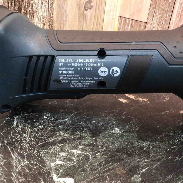 〇BOSCH(ボッシュ) 18Vバッテリーディスクグラインダー GWS18V-LI【八潮店】