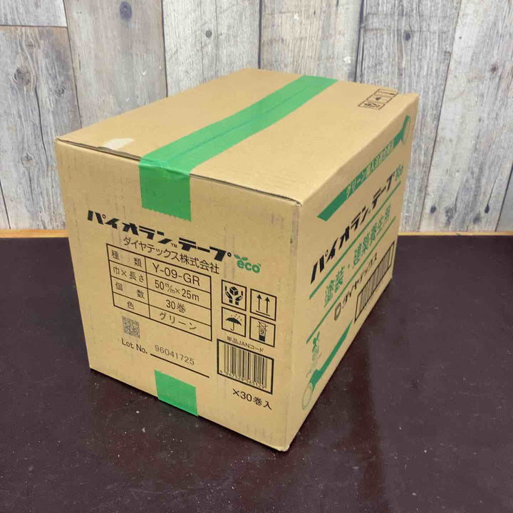 【未使用(店頭展示品)】 ダイヤテックス パイオラン 養生テープ 緑 Y-09-GR 50mm×25m 30巻 グリーン 【東大和店】