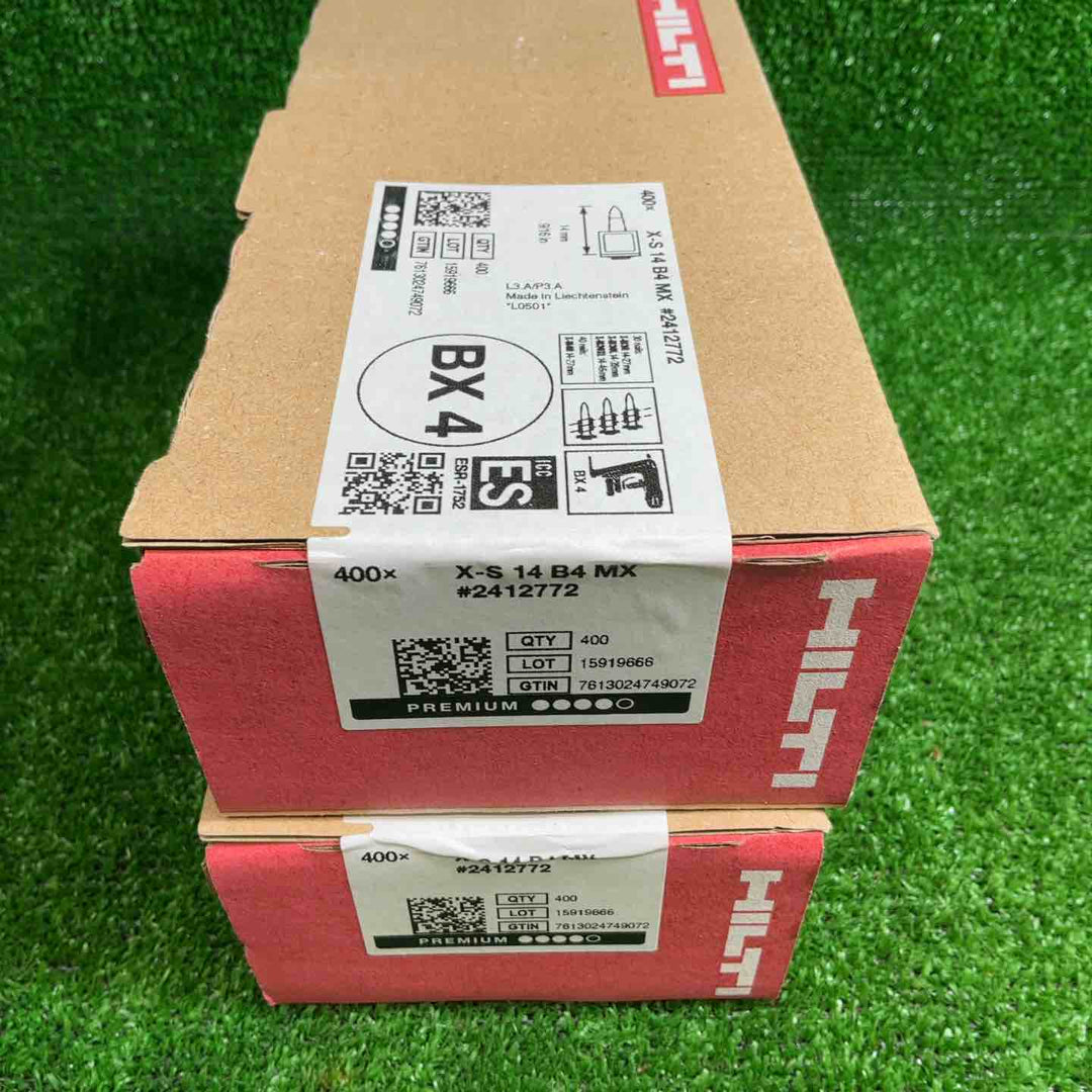 【未使用品】 HILTI(ヒルティ)鉄鋼用ネイル　BX4用ピン 14mm 鋼材ピン X-S14 B4MX 2箱セット 【藤沢店】