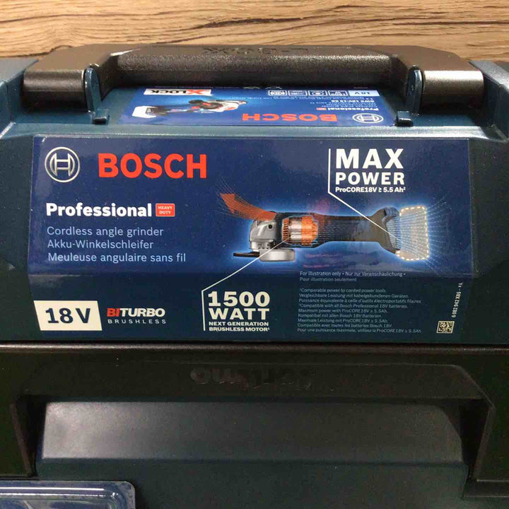BOSCH X-LOCK コードレスディスクグラインダー GWX18V-15SC5J 先端工具付き特別セット 本体未開封【町田店】