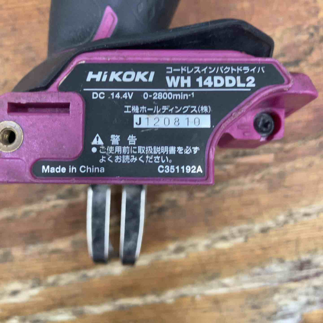 ★ハイコーキ(HIKOKI ※旧:日立工機) コードレスインパクトドライバー WH14DDL2(NN)(R)【柏店】
