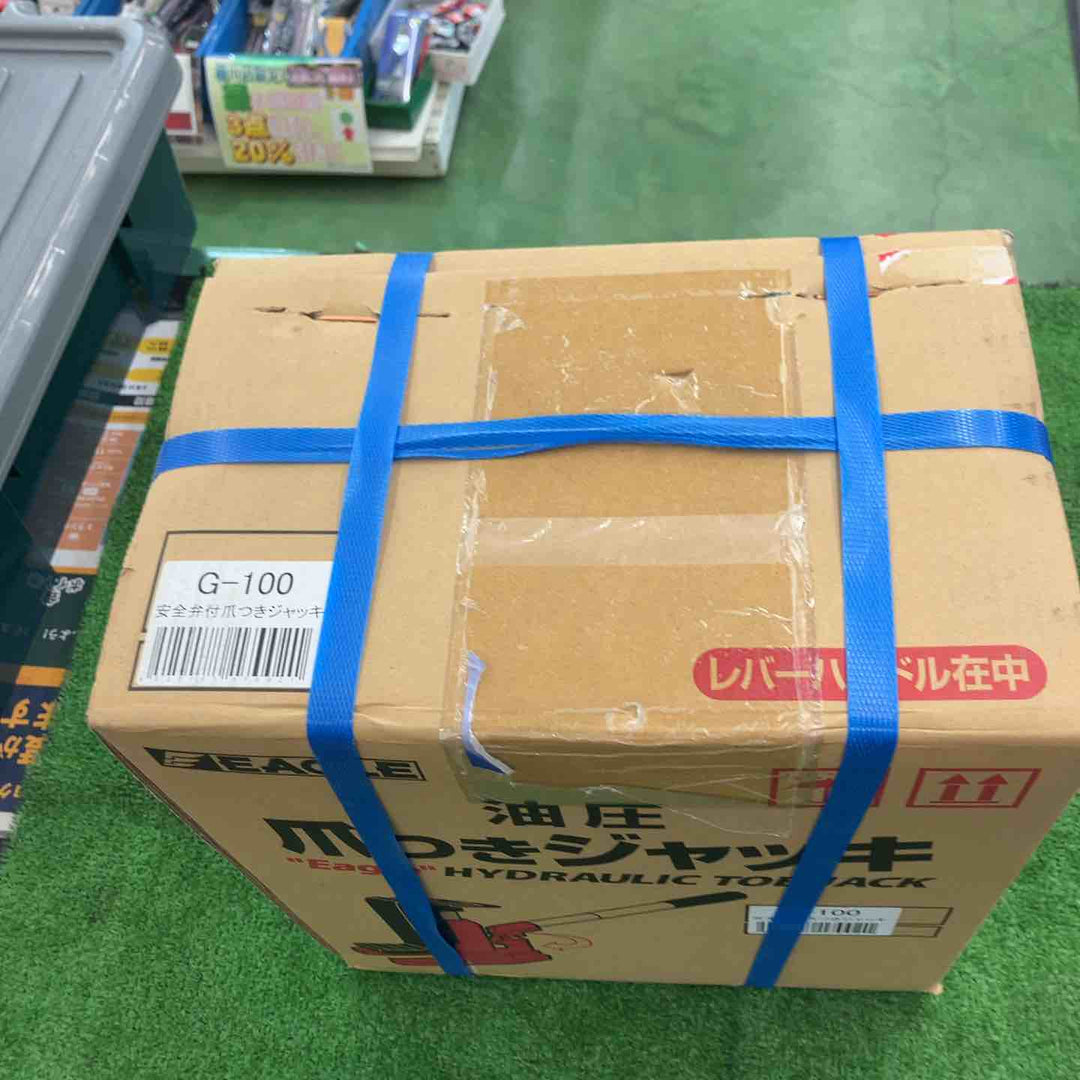 【特別特価！未使用】 今野製作所 イーグル 5t標準爪付きジャッキ G100 爪、レバー回転・安全弁付 【桶川店】