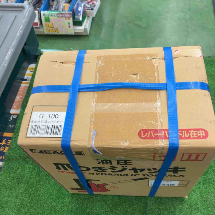 【特別特価！未使用】 今野製作所 イーグル 5t標準爪付きジャッキ G100 爪、レバー回転・安全弁付 【桶川店】