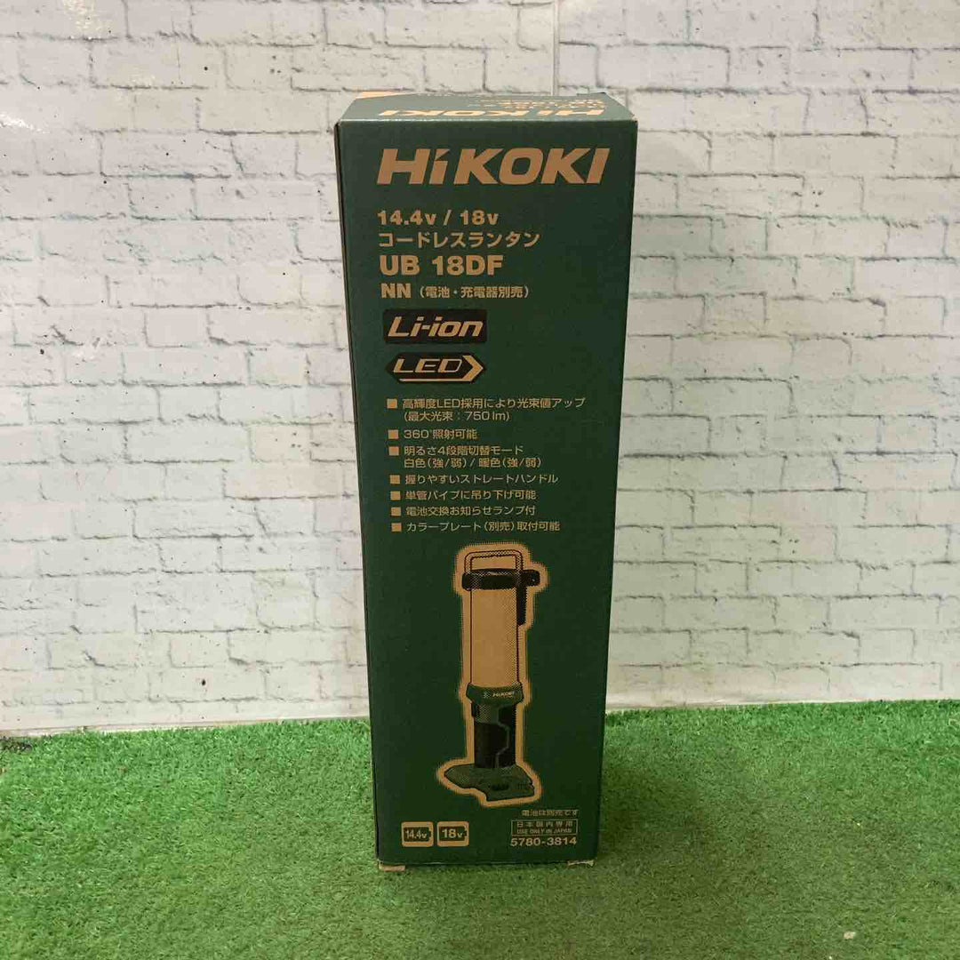 ハイコーキ(HIKOKI ※旧:日立工機) 14.4/18V共用 コードレスLEDランタン  UB18DF(NN)【町田店】