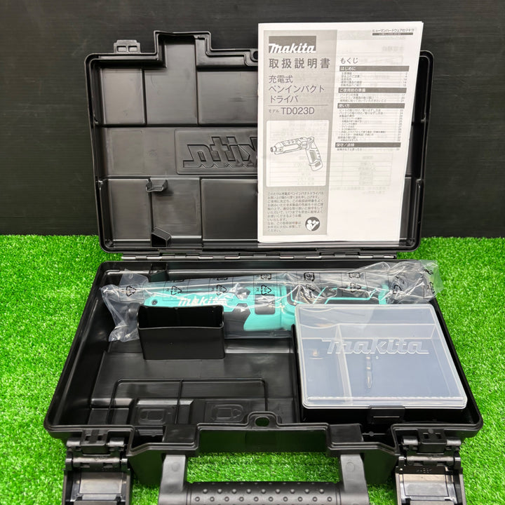 【未使用品】マキタ(makita) 7.2Vコードレスインパクトドライバ TD023DZTB(ターコイズブルー) 本体のみ【電材館越谷店】