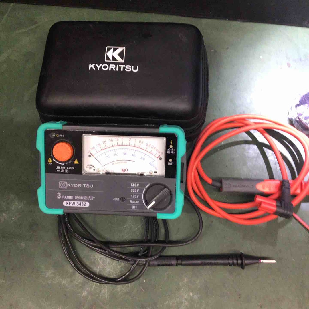 □共立(KYORITSU) アナログ絶縁抵抗計 KEW3432【戸田店】