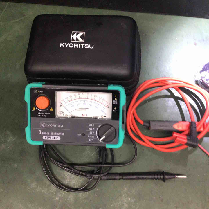 □共立(KYORITSU) アナログ絶縁抵抗計 KEW3432【戸田店】