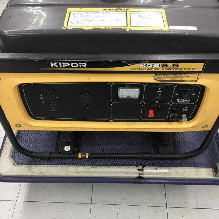 【店頭引き取り限定】◎メンテ済み◎ パワーテック/KIPOR 発電機・KGE3.5 【鴻巣店】