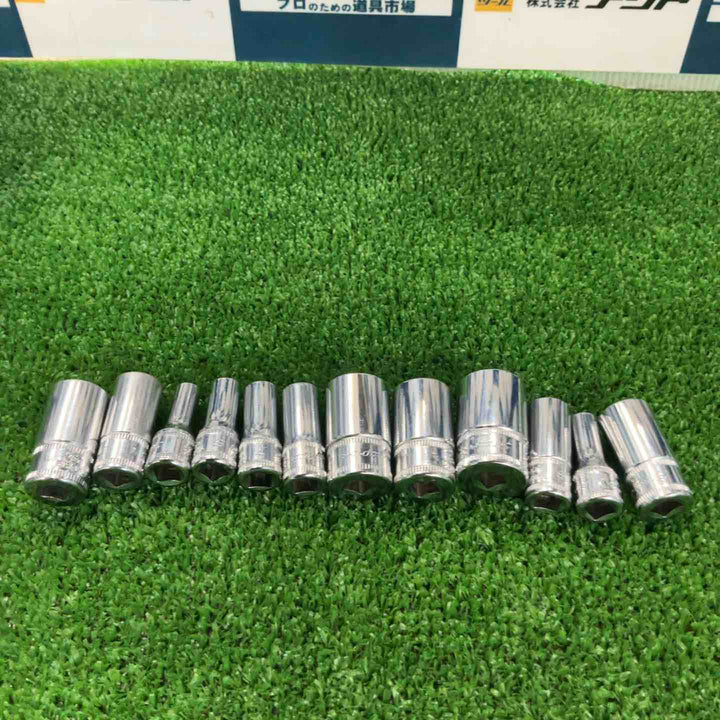 スナップオン(Snap-on) セミディープソケット 1/4 TMMS5・5.5・6・7・8・9・10・11・12・13・14・15 12個セット【草加店】