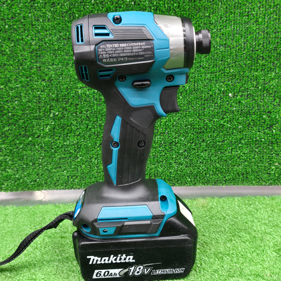 【未使用本体+中古18V 6.0Ahバッテリ(BL1860B)】マキタ(makita) コードレスインパクトドライバー TD173DZ【桶川店】