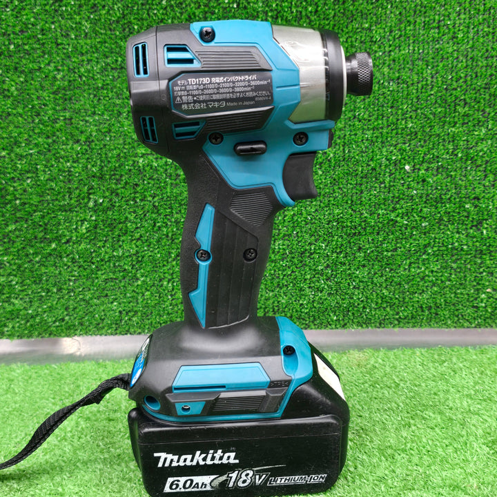 【未使用本体+中古18V 6.0Ahバッテリ(BL1860B)】マキタ(makita) コードレスインパクトドライバー TD173DZ【桶川店】
