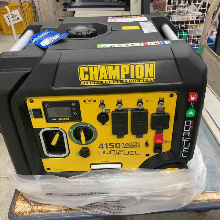【店頭受取り限定】Champion チャンピオン・GGGガス・ガソリンインバーター発電機3800 501003-J【八潮店】