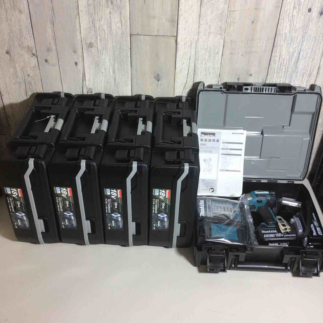 【未使用品】 マキタ makita コードレス インパクトドライバー TD173DRGX TD173DRGXO 5台 インパクト 青 ブルー オリーブ 【戸田店】