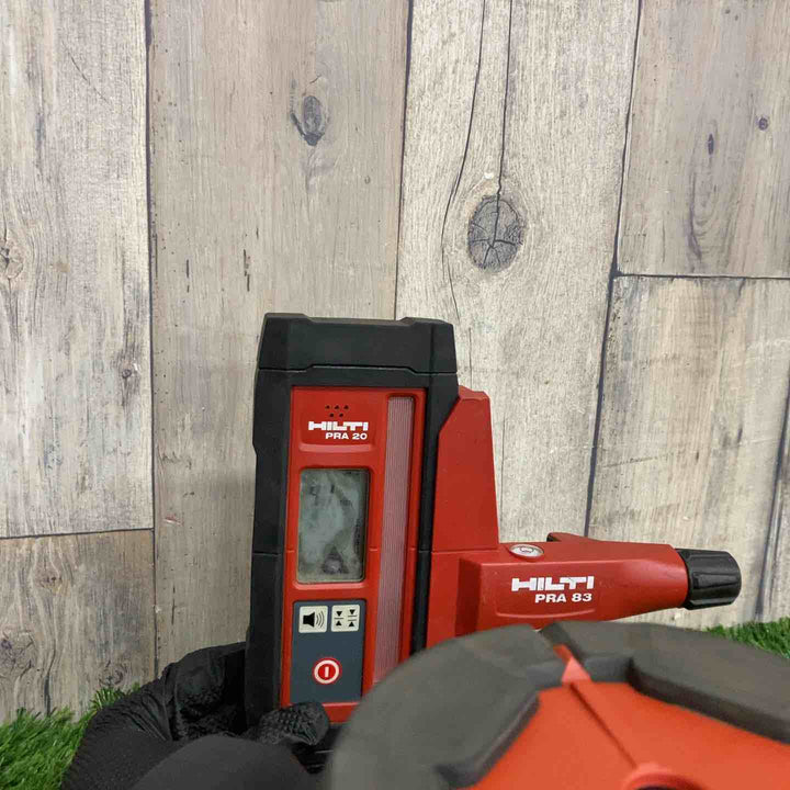 ◇ヒルティ(HILTI) 回転レーザー PR30-HVS 簡易動作確認済み・未校正 受光器2個付属【戸田店】