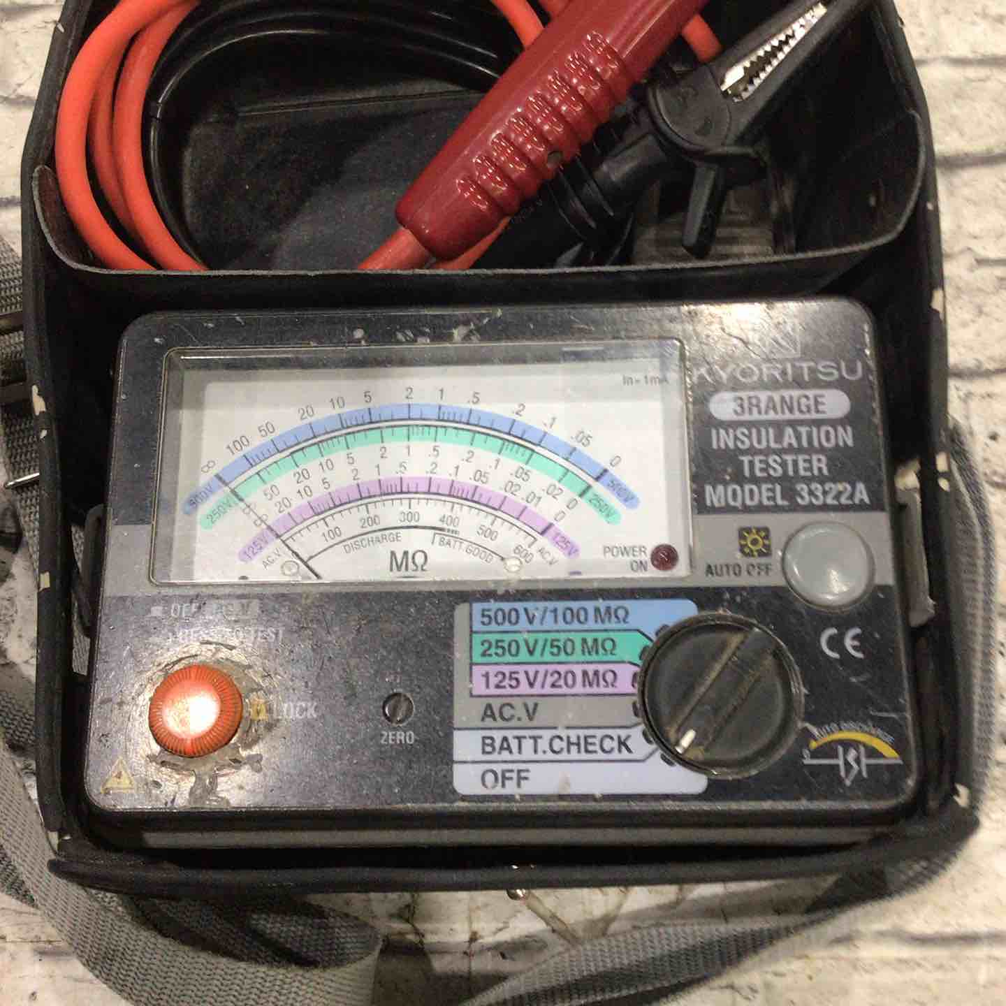 共立 KYORITSU 3322A 絶縁抵抗計 中古品 【ハンズクラフト宜野湾店】 共立 絶縁抵抗計 3322A【川口店】 – アクトツールオンラインショップ