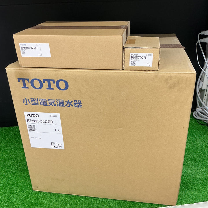 【未使用品】TOTO 小型電気温水器 湯ぽっと REW25C2DRR 2024年製 約25L 付属品あり【電材館越谷店】