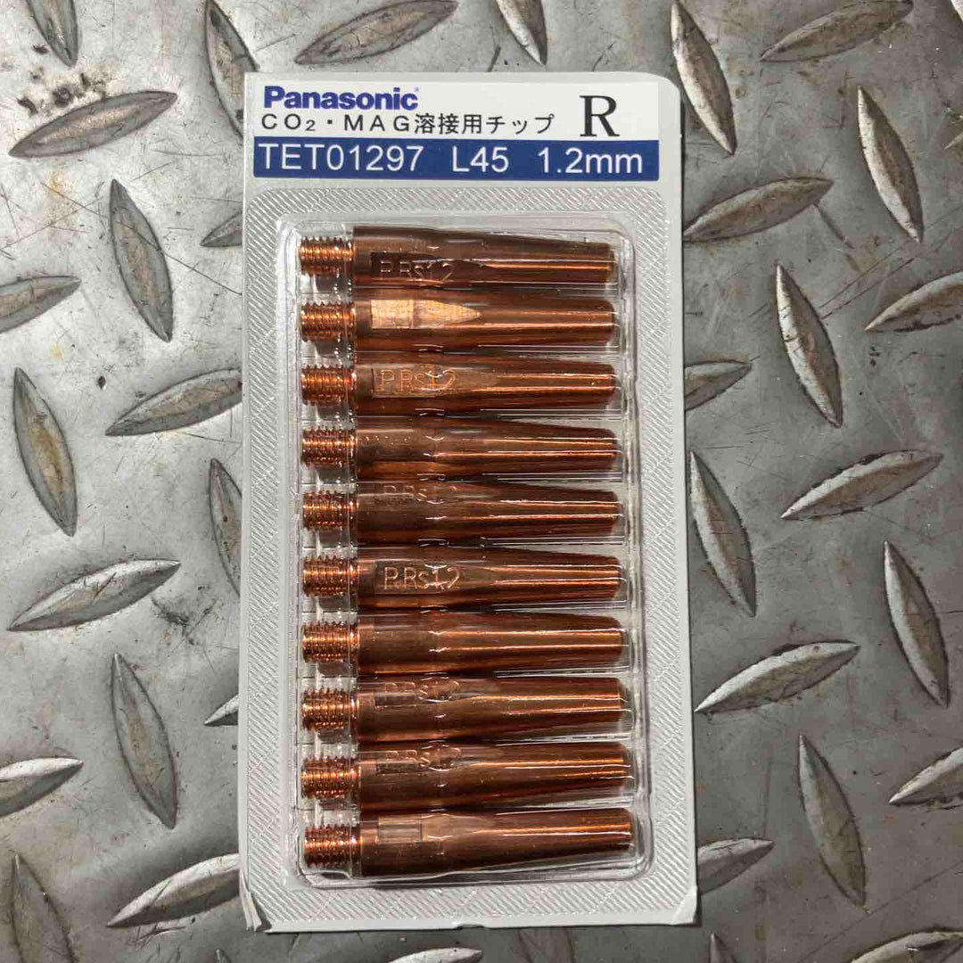 Panasonic パナソニック CO2・MAG溶接用チップ L45 1.2mm TET01297 R 100個入り【草加店】