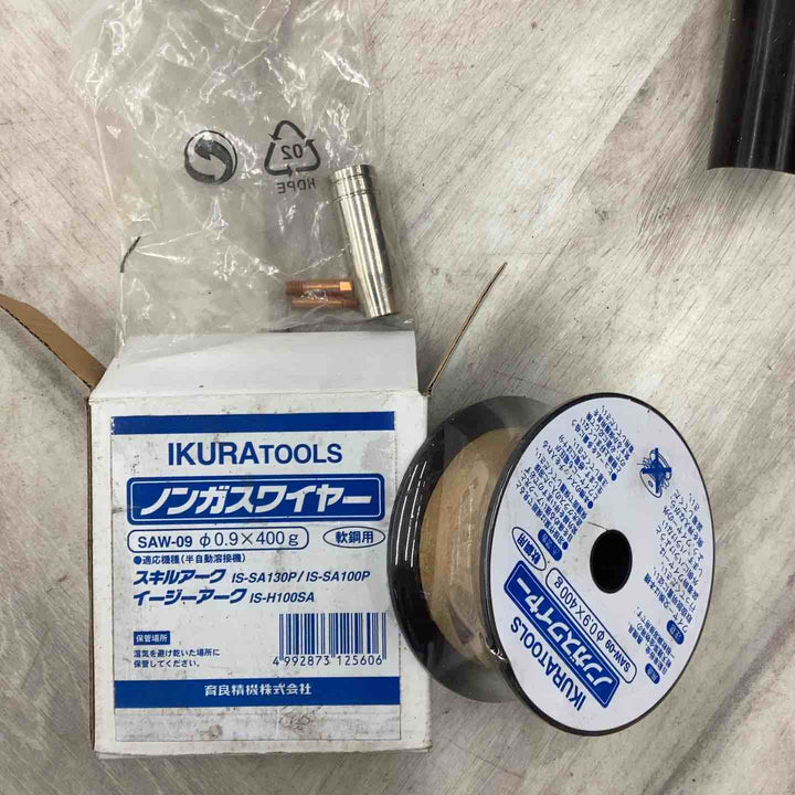 育良精機(イクラ/IKURA) 半自動溶接機 IS-H100SA 100V ノンガス半自動溶接機 薄板 DIY 現場 溶接作業【越谷店】