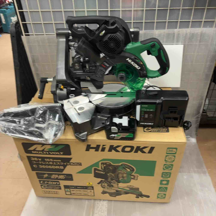 ★ハイコーキ(HIKOKI ※旧:日立工機) コードレス卓上スライド丸のこ C3606DRB(XP)【草加店】