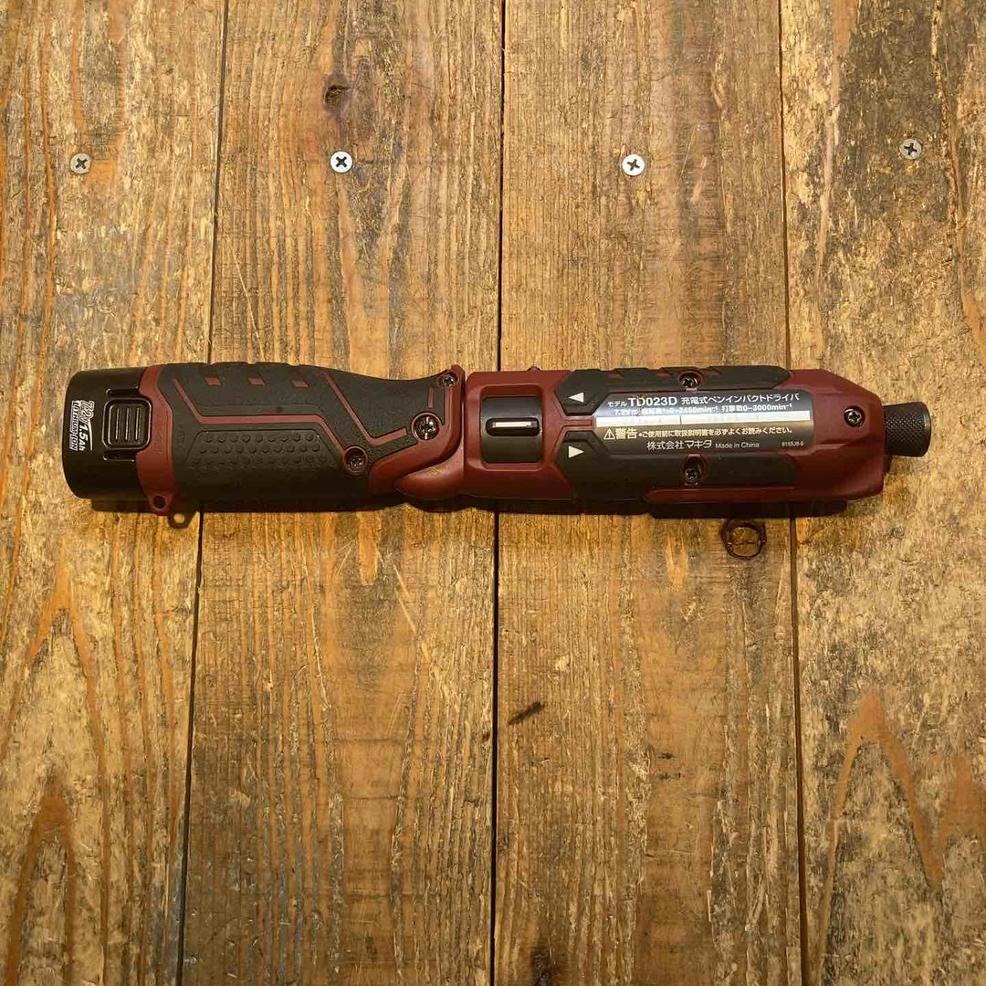 ★マキタ(makita) 7.2V コードレスペンインパクトドライバ TD023DHXAR【所沢店】