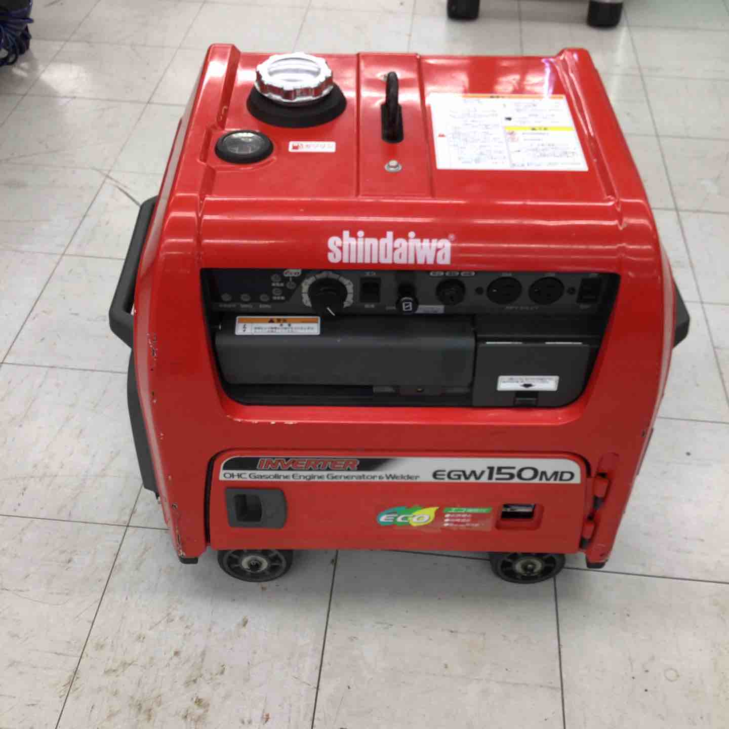新ダイワ溶接機 発電機 エンジンウェルダー EGW 150M 動作確認