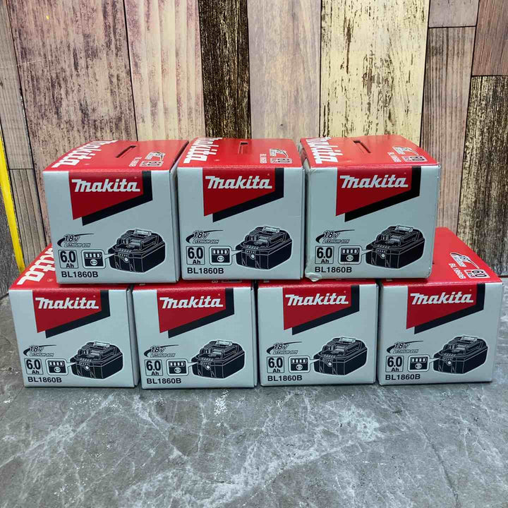 【未使用品】7個セット マキタ makita リチウムイオンバッテリー 18V 6.0Ah 商品詳細要確認【八潮店】