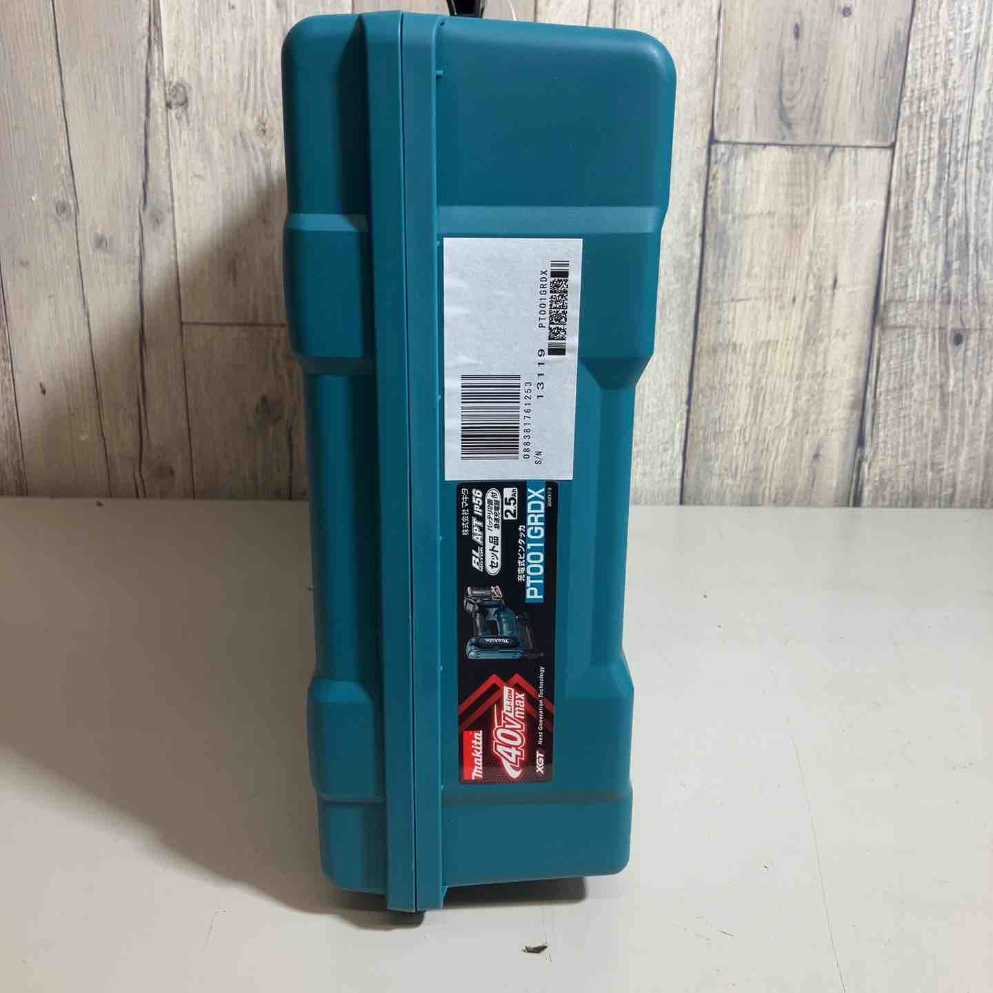 【未使用品】 マキタ makita 35mm コードレス ピンネイラ PT001GRDX ピンタッカ バッテリー&充電器付 フルセット 純正 充電式 40V 【戸田店】 未使用品】 マキタ makita 35mm コードレス ピンネイラ PT001GRDX