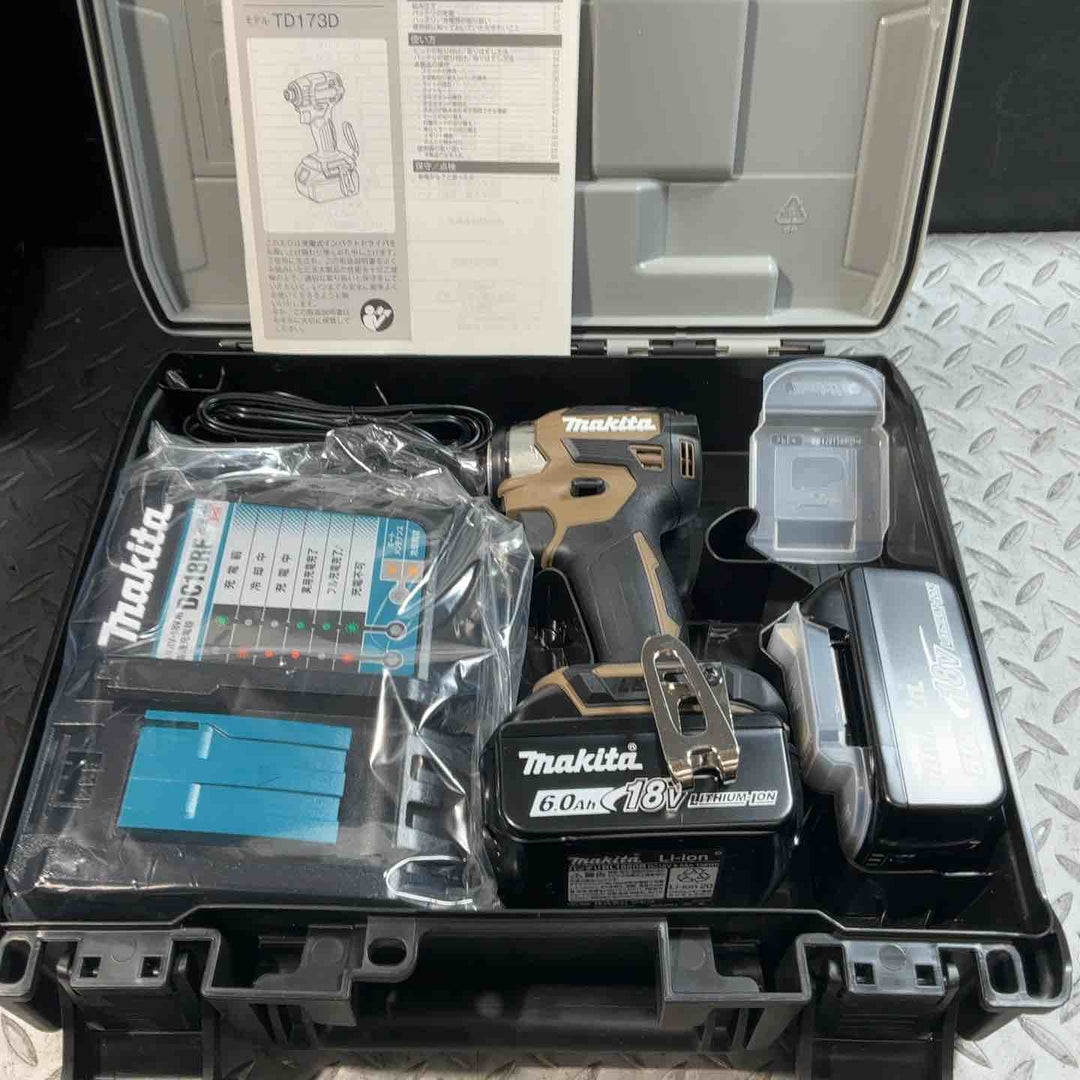 マキタ(makita) コードレスインパクトドライバー TD173DGXAB 4台セット まとめ売り ブラウン 純正 18V ②【草加店】