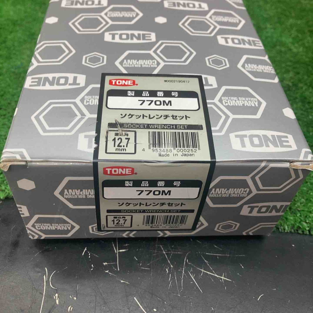 ◇トネ(TONE) ソケットレンチセット 差込角12.7mm(1/2") 770M 内容16点 シルバー【川越店】