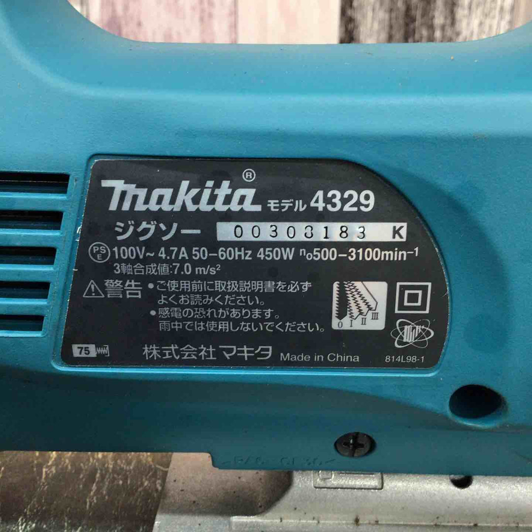 ◇マキタ(makita) ジグソー オービタル付 4329【八潮店】