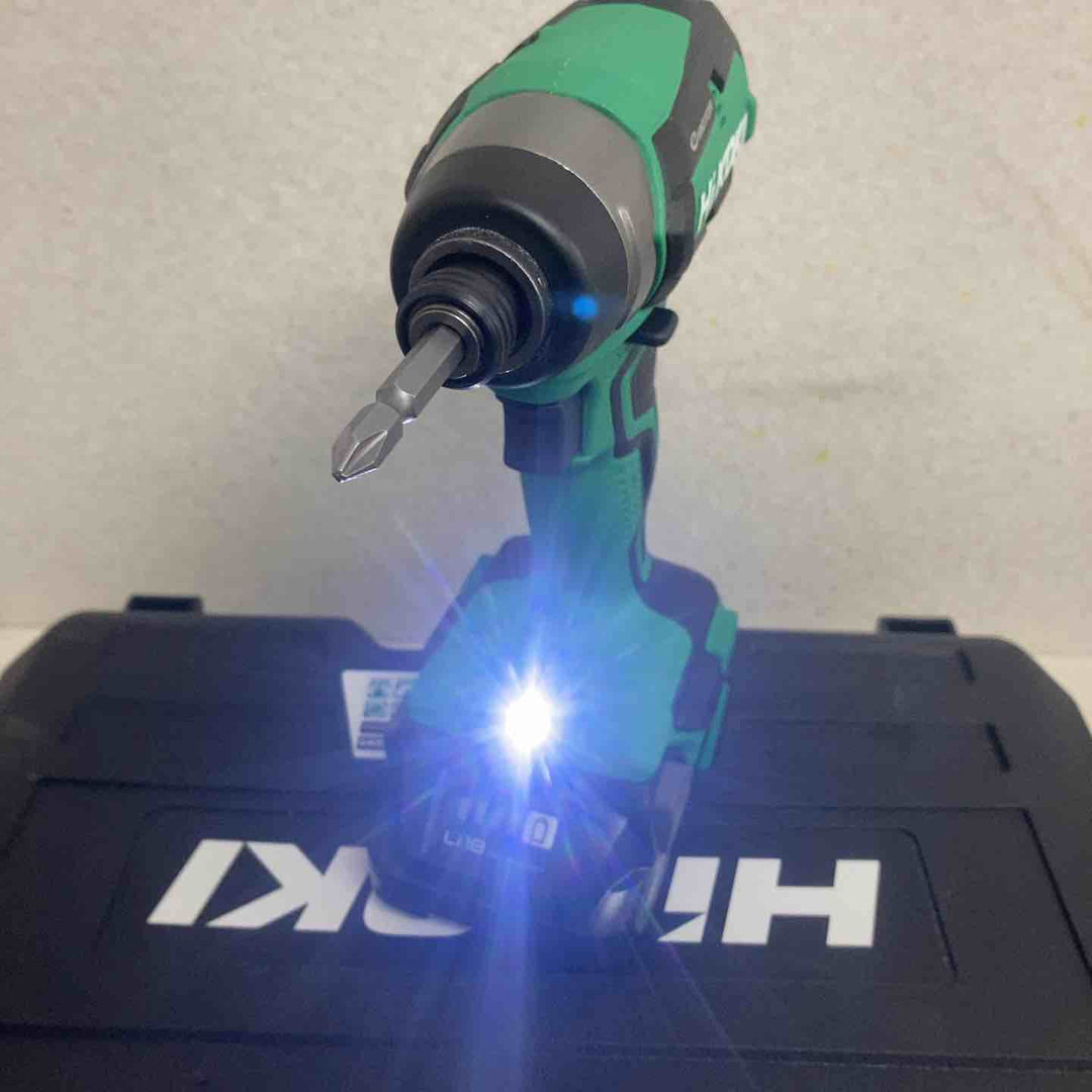 HiKOKI(ハイコーキ) 18V 充電式 インパクトドライバー 初回修理保証付き 18V2.0Ah畜電池×2個、充電器、ケース付 WH18DD(2BG)【町田店】