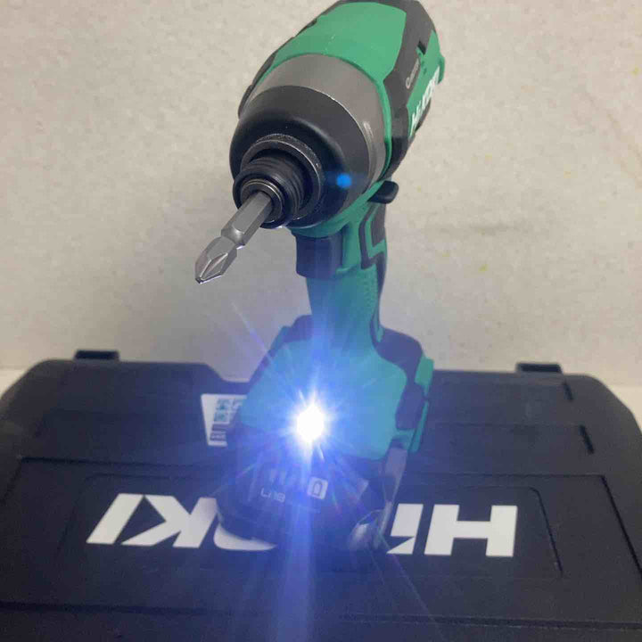 HiKOKI(ハイコーキ) 18V 充電式 インパクトドライバー 初回修理保証付き 18V2.0Ah畜電池×2個、充電器、ケース付 WH18DD(2BG)【町田店】