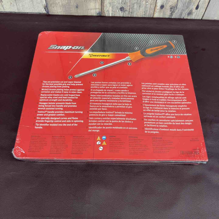 【未使用品(店頭展示品)】スナップオン(Snap-on) ソフトグリップドライバーセット 6ピース SGDX60BO オレンジ【東大和店】