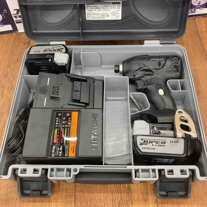 ◇ハイコーキ(HIKOKI ※旧:日立工機) コードレスインパクトドライバ ストロングブラック WH14DSL(2SLCK)(B)【所沢店】