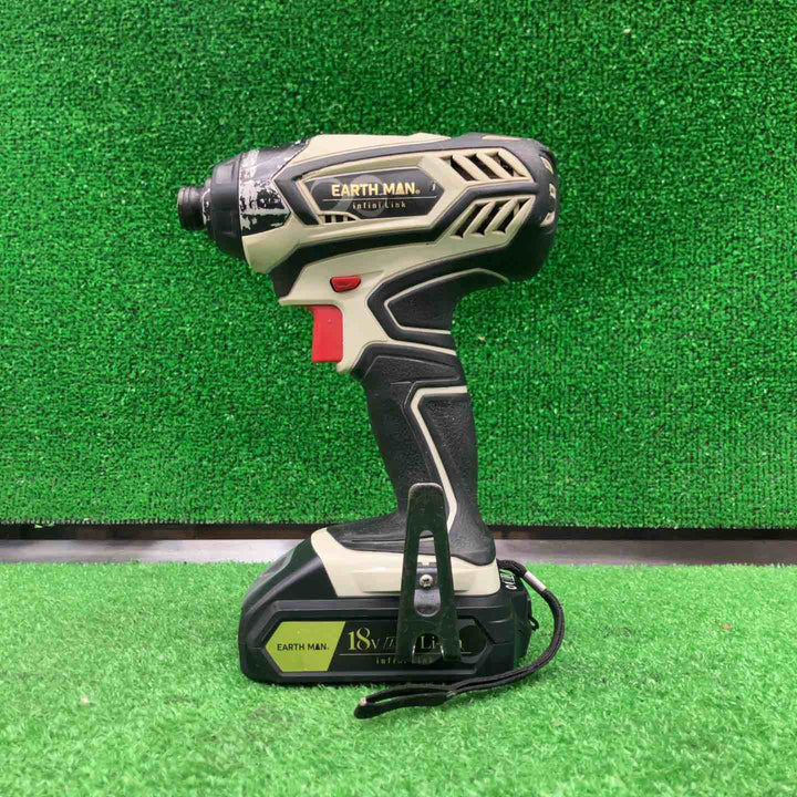 【中古】 高儀 EARTH MAN infini-Link 18V 充電式インパクトドライバー IDR-180LiC 【桶川店】