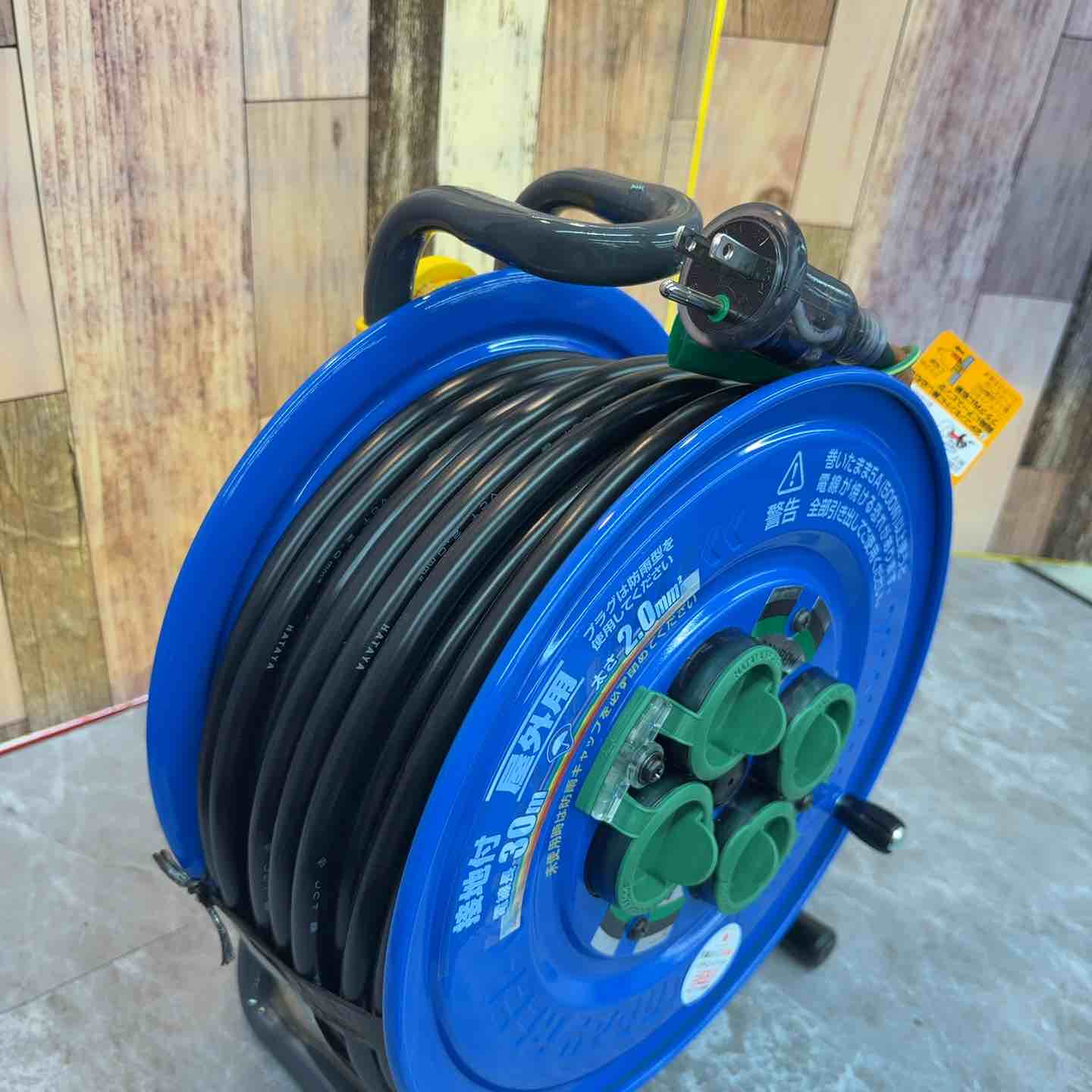 ＨＡＴＡＹＡ サンデーレインボー30m SG-30K 防雨キャップ付き ハタヤ サンデーレインボーリール 30m 屋外用 接地付