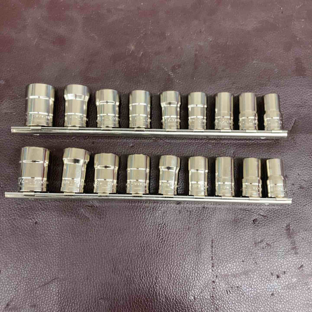 【中古美品】 ウィリアムズ(WILLIAMS)  3/8 (9.5mm) ターボソケットセット 9個セット TSMS3809×2セットまとめ 【東大和店】